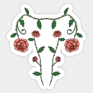 Flower uterus Sticker